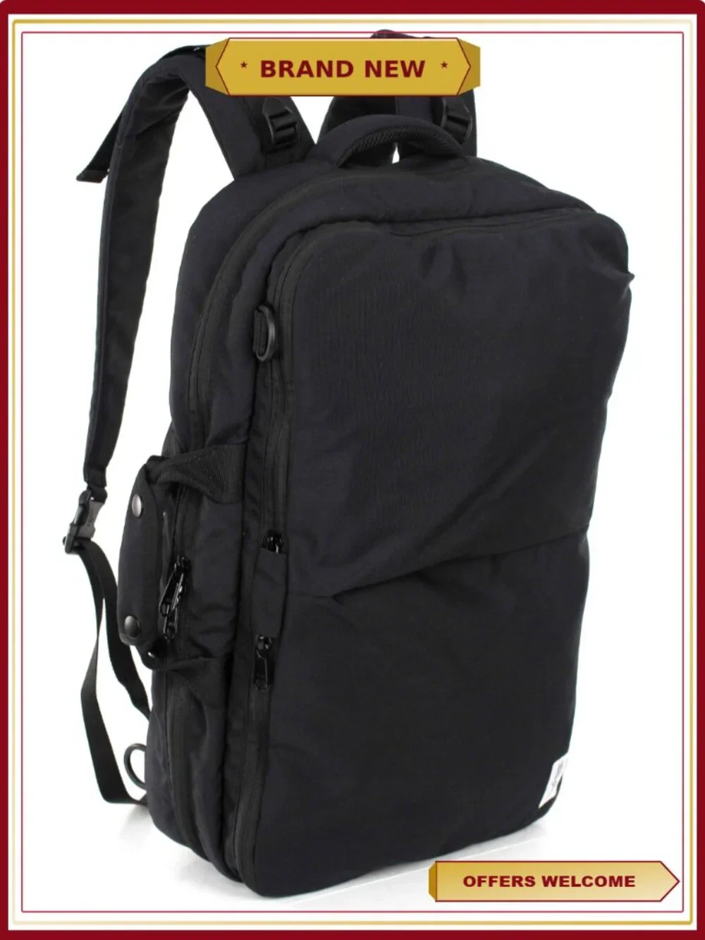 Unisex Venture Backpack - 1050D Nylon, Laptop Padded, Versatile